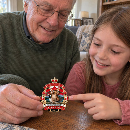 🍁 Canada 160th Anniversary 3D Enamel Tribute Badge – “A Mari Usque Ad Mare” 🇨🇦
