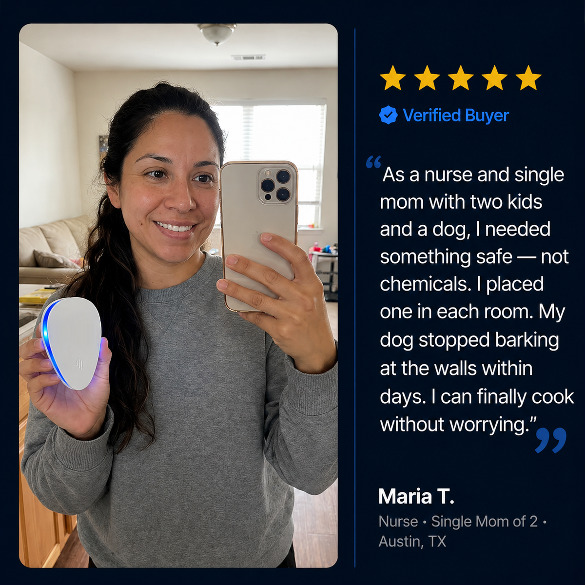 Ultrasonic Pest Repeller - Banish 14+ Pests for Good