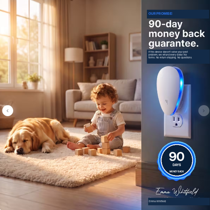 Ultrasonic Pest Repeller - Banish 14+ Pests for Good